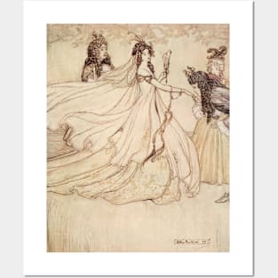 Vintage Fairy Tales, Cinderella by Arthur Rackham Posters and Art